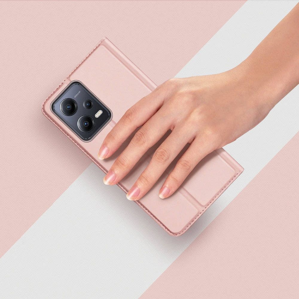 Etui książeczkowe z kieszonką na karty z podstawką czarny Xiaomi Redmi Note 12 5G / 4 Etui książeczkowe z kieszonką na karty z podstawką czarny Xiaomi Redmi Note 12 5G / 4