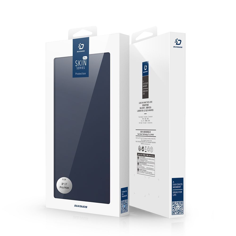 Etui książeczkowe z kieszonką na karty z podstawką niebieski Apple iPhone 17 Pro Max / 4 Etui książeczkowe z kieszonką na karty z podstawką niebieski Apple iPhone 17 Pro Max / 4