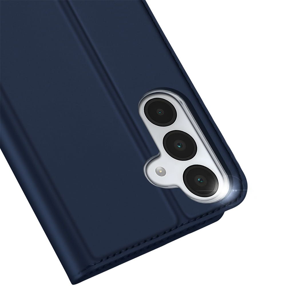 Etui ksi��eczkowe z kieszonk� na karty z podstawk� niebieski Samsung Galaxy A17 / 7