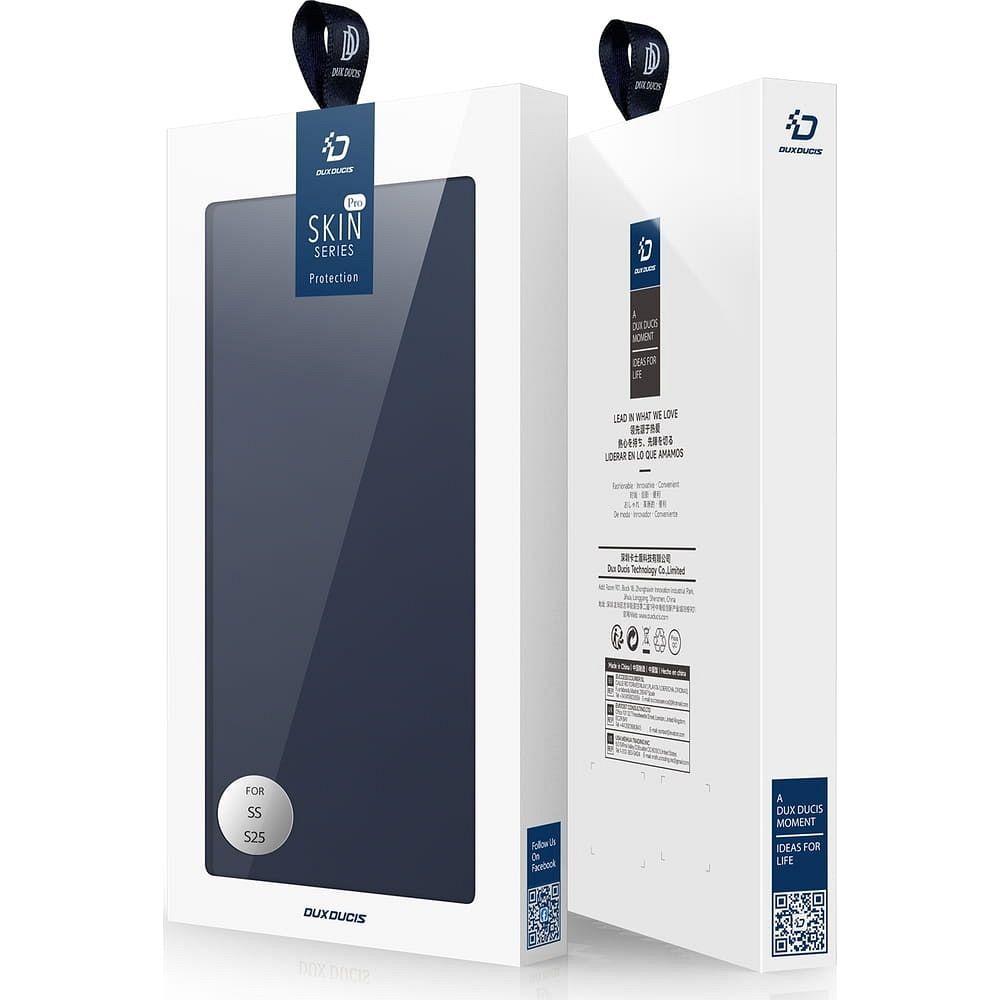 Etui ksi��eczkowe z kieszonk� na karty z podstawk� niebieski Samsung Galaxy S25 / 10