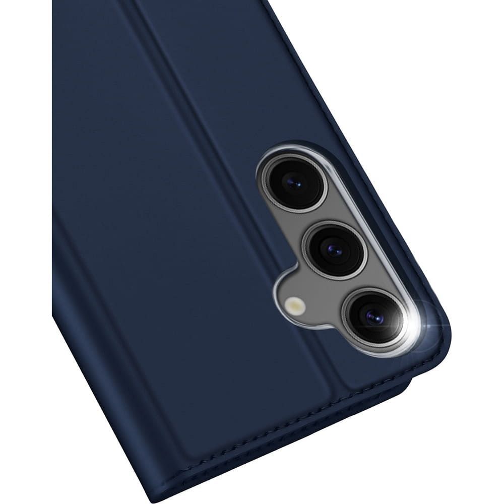 Etui ksi��eczkowe z kieszonk� na karty z podstawk� niebieski Samsung Galaxy S25 / 4