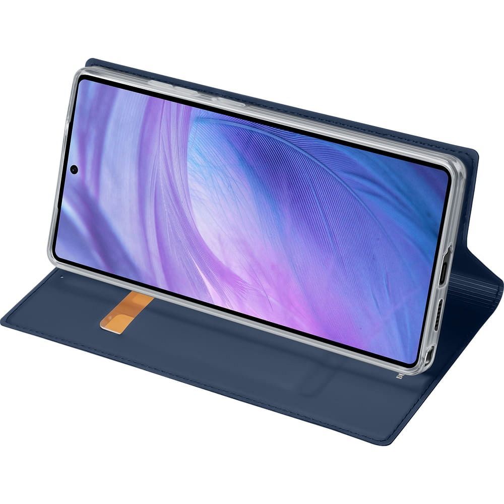 Etui ksi��eczkowe z kieszonk� na karty z podstawk� niebieski Samsung Galaxy S25 Ultra / 6