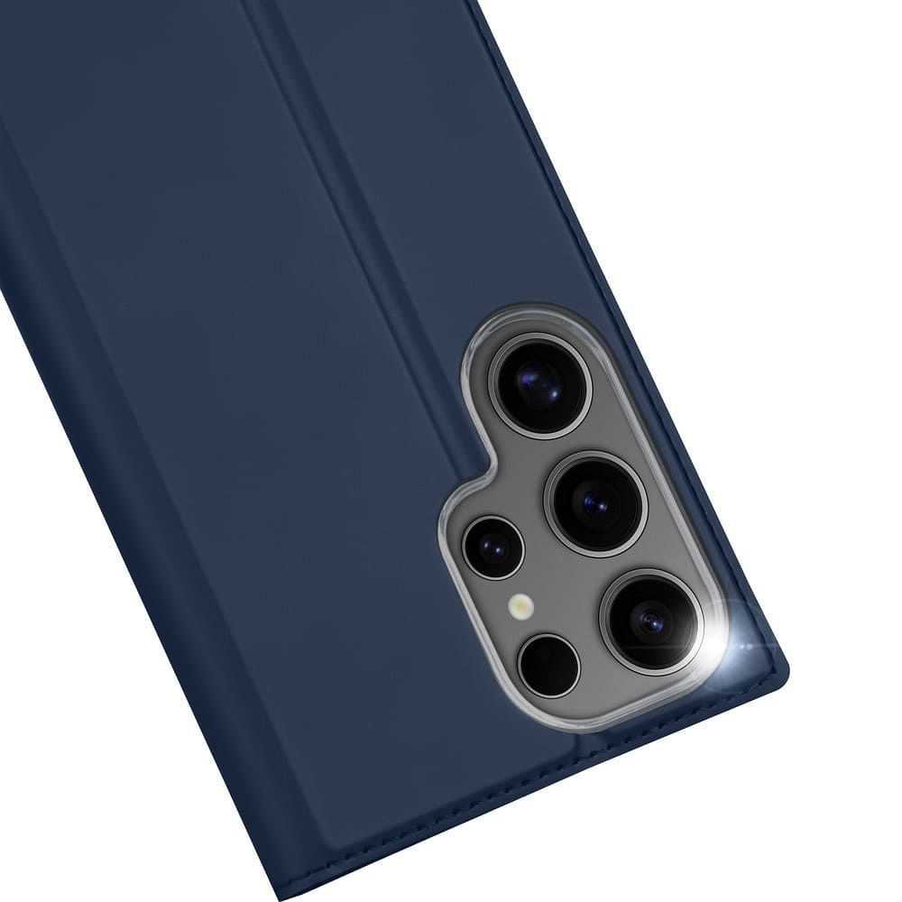 Etui ksi��eczkowe z kieszonk� na karty z podstawk� niebieski Samsung Galaxy S25 Ultra / 7