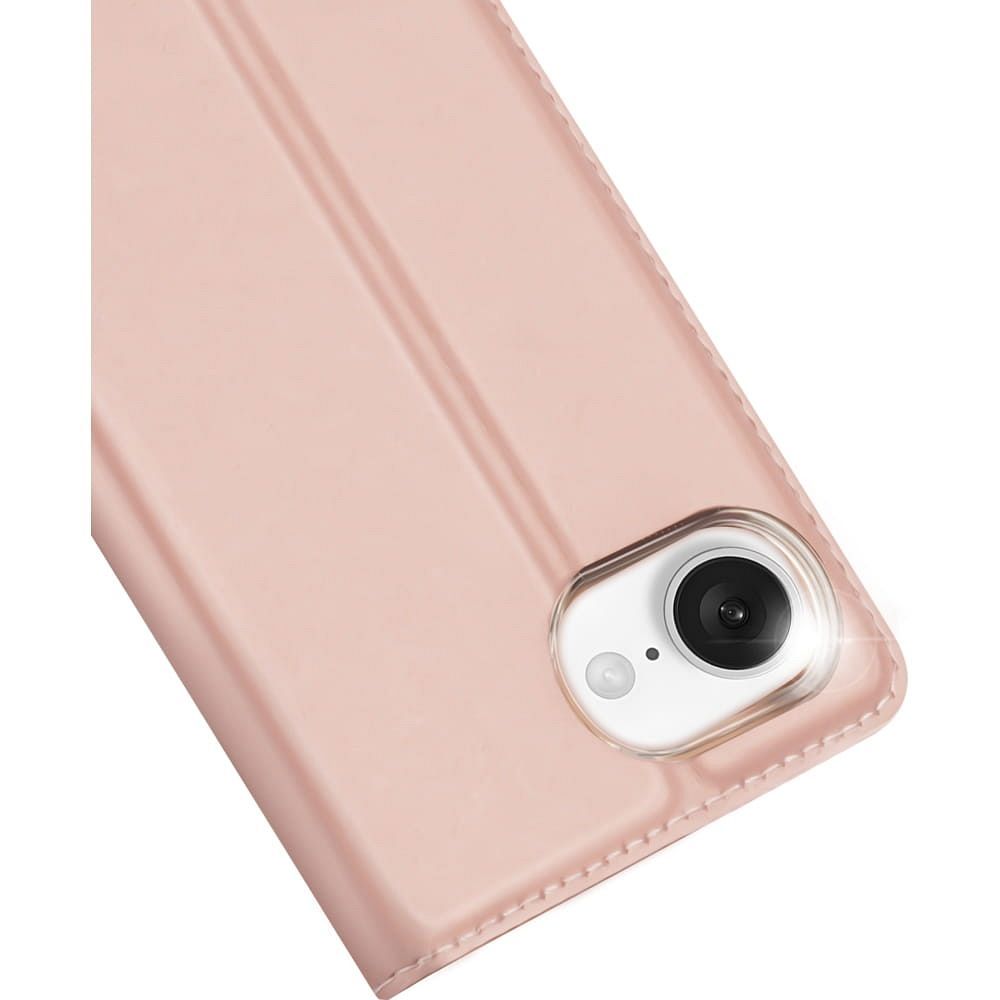 Etui ksi��eczkowe z kieszonk� na karty z podstawk� r�owy Apple iPhone 16e / 4