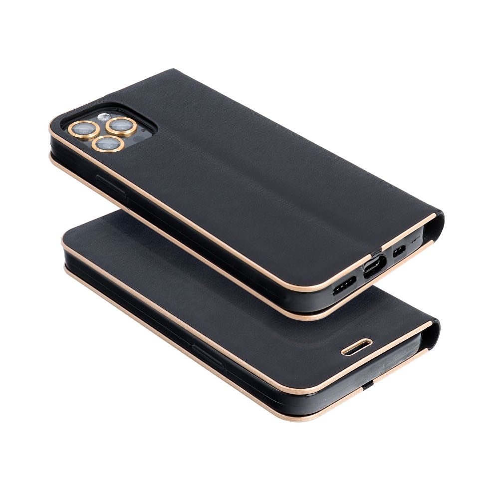 Etui książeczkowe z podstawką z kieszonką na kartę czarny Samsung Galaxy A27 5G / 5 Etui książeczkowe z podstawką z kieszonką na kartę czarny Samsung Galaxy A27 5G / 5