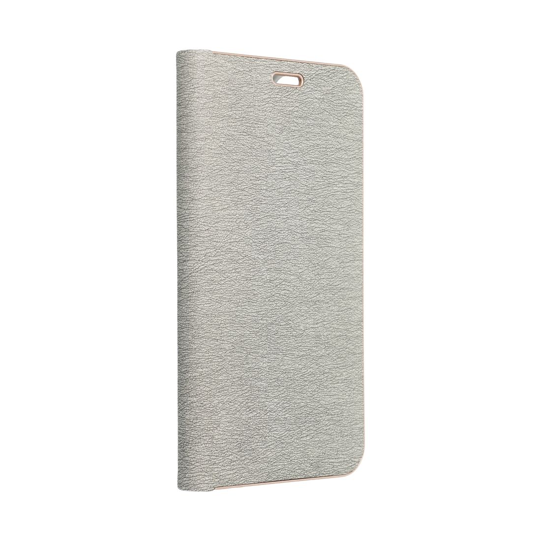 Etui książeczkowe z podstawką z kieszonką na kartę srebrny Samsung Galaxy A27 5G / 8 Etui książeczkowe z podstawką z kieszonką na kartę srebrny Samsung Galaxy A27 5G / 8