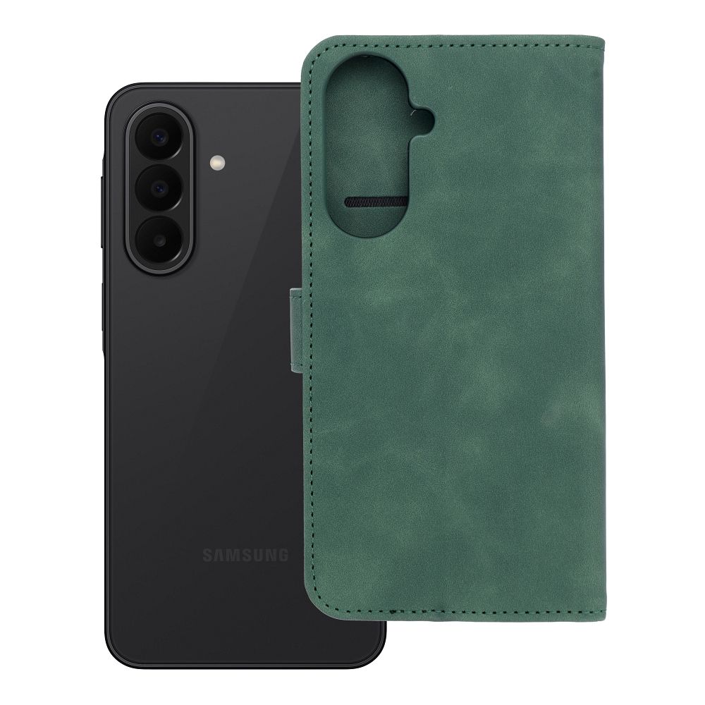 Etui książeczkowe z zapięciem na magnes portfelowe zielony Samsung Galaxy A27 5G Etui książeczkowe z zapięciem na magnes portfelowe zielony Samsung Galaxy A27 5G
