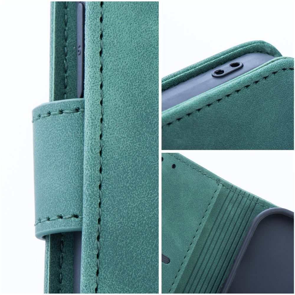 Etui książeczkowe z zapięciem na magnes portfelowe zielony Samsung Galaxy A27 5G / 6 Etui książeczkowe z zapięciem na magnes portfelowe zielony Samsung Galaxy A27 5G / 6