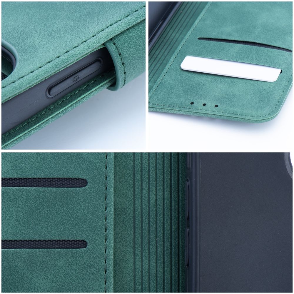 Etui książeczkowe z zapięciem na magnes portfelowe zielony Samsung Galaxy A27 5G / 7 Etui książeczkowe z zapięciem na magnes portfelowe zielony Samsung Galaxy A27 5G / 7