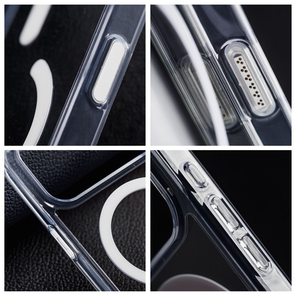 Etui na ty� MagSafe pancerne przezroczyste Smoke Hybrid Premium Samsung Galaxy A27 5G / 6