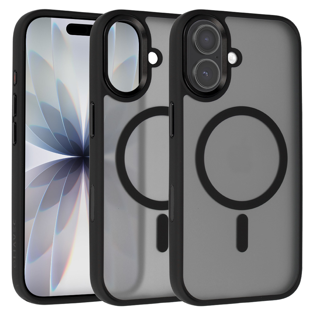 Etui na tył MagSafe przezroczyste z osłoną aparatu czarny (Camera Control Button) Apple iPhone 17 Etui na tył MagSafe przezroczyste z osłoną aparatu czarny (Camera Control Button) Apple iPhone 17