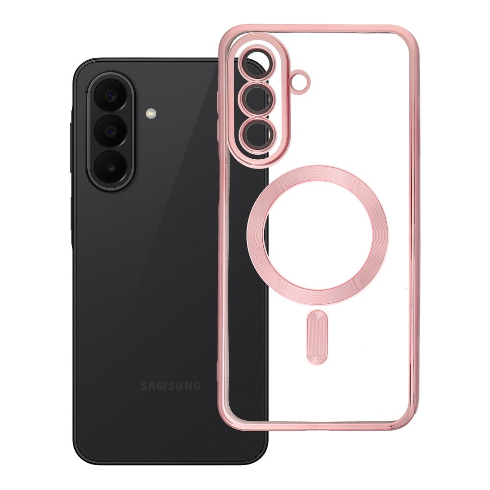 Etui na ty� MagSafe przezroczyste z os�on� aparatu Electro Mag Cover Samsung Galaxy A27 5G
