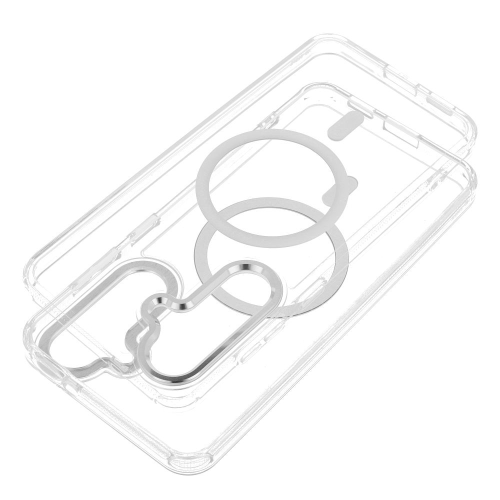 Etui na ty� MagSafe przezroczyste z os�on� aparatu Frame Clear Hybrid Mag Cover Samsung Galaxy A17 / 2