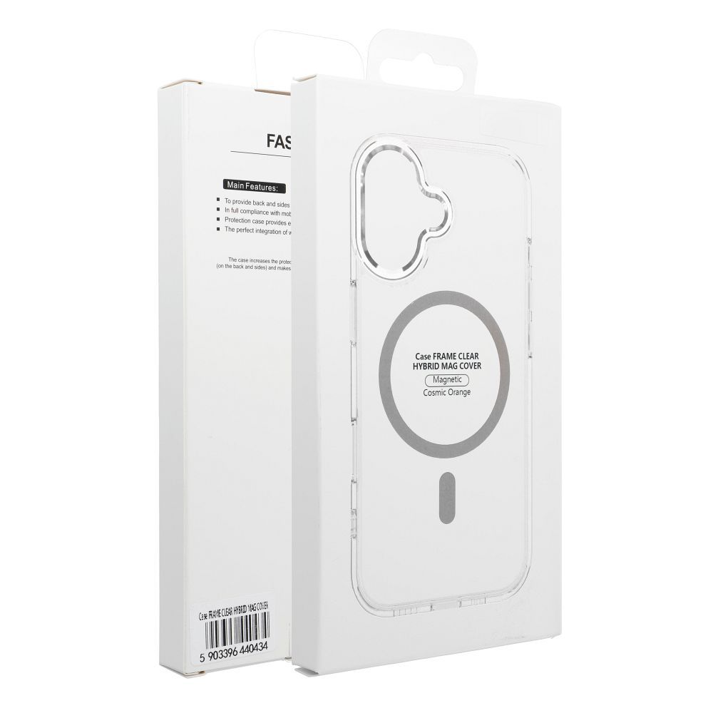 Etui na ty� MagSafe przezroczyste z os�on� aparatu Frame Clear Hybrid Mag Cover Samsung Galaxy A17 / 6