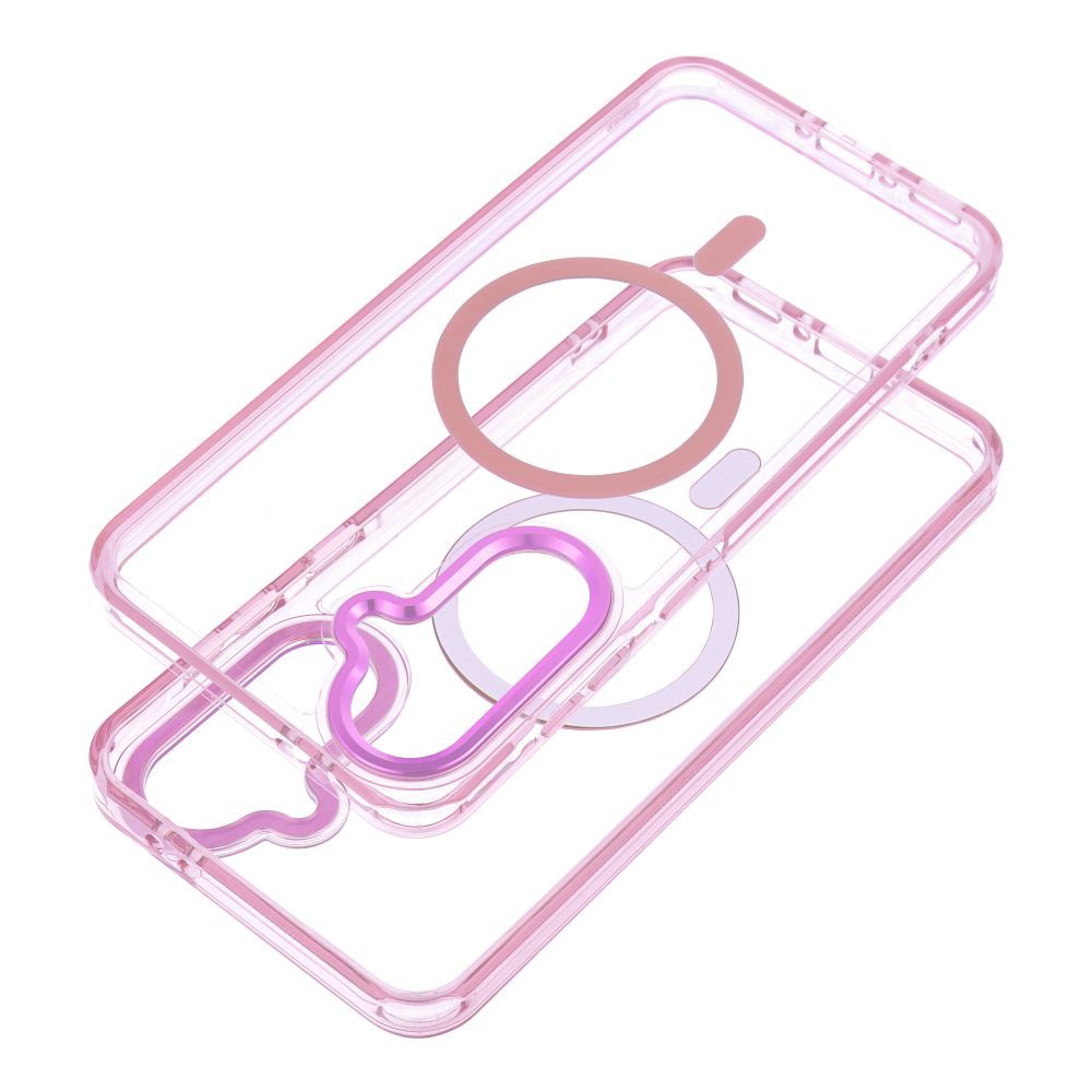 Etui na ty� MagSafe przezroczyste z os�on� aparatu Frame Clear Hybrid Mag Cover Samsung Galaxy A17 / 2