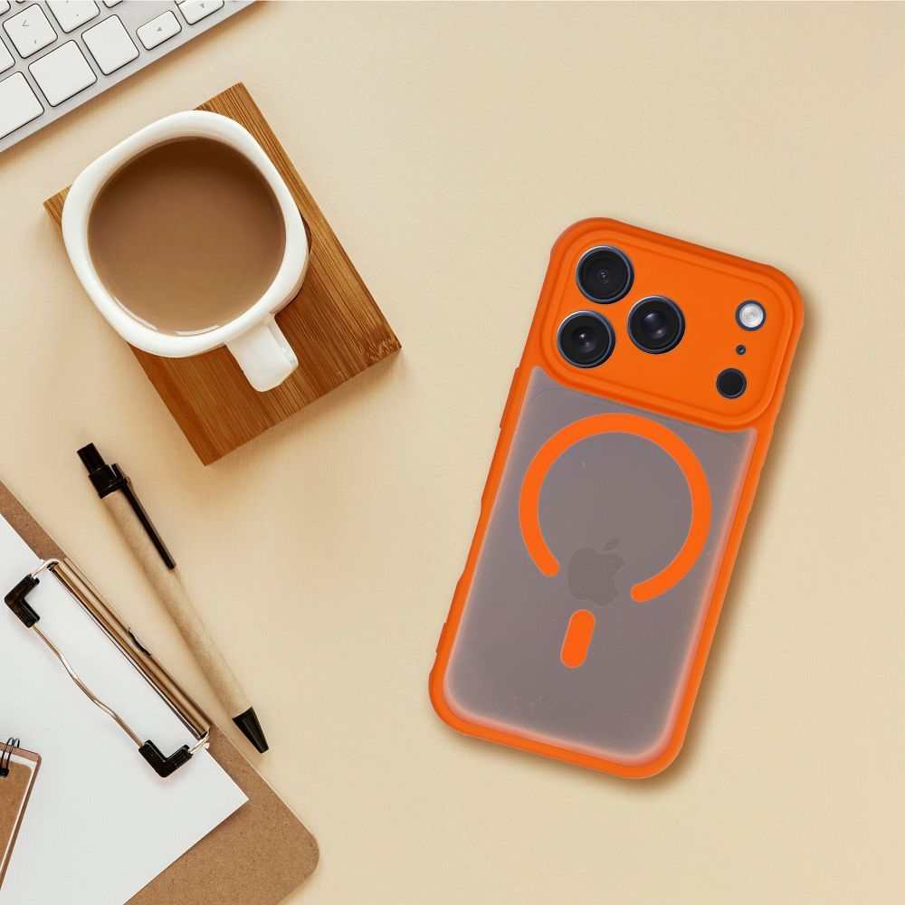 Etui na ty� MagSafe przezroczyste z os�on� aparatu Full Matte Mag Cover Apple iPhone 17 / 4