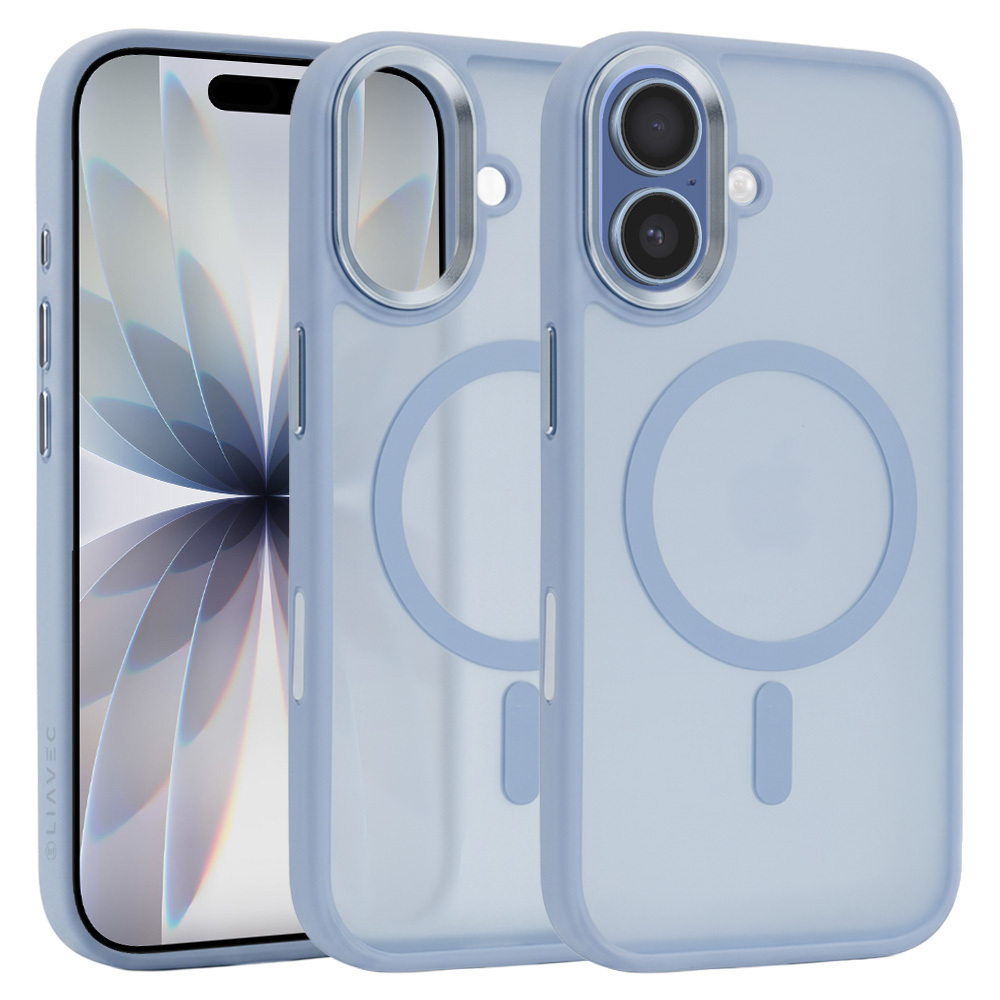 Etui na tył MagSafe przezroczyste z osłoną aparatu niebieski (Camera Control Button) Apple iPhone 17 Etui na tył MagSafe przezroczyste z osłoną aparatu niebieski (Camera Control Button) Apple iPhone 17