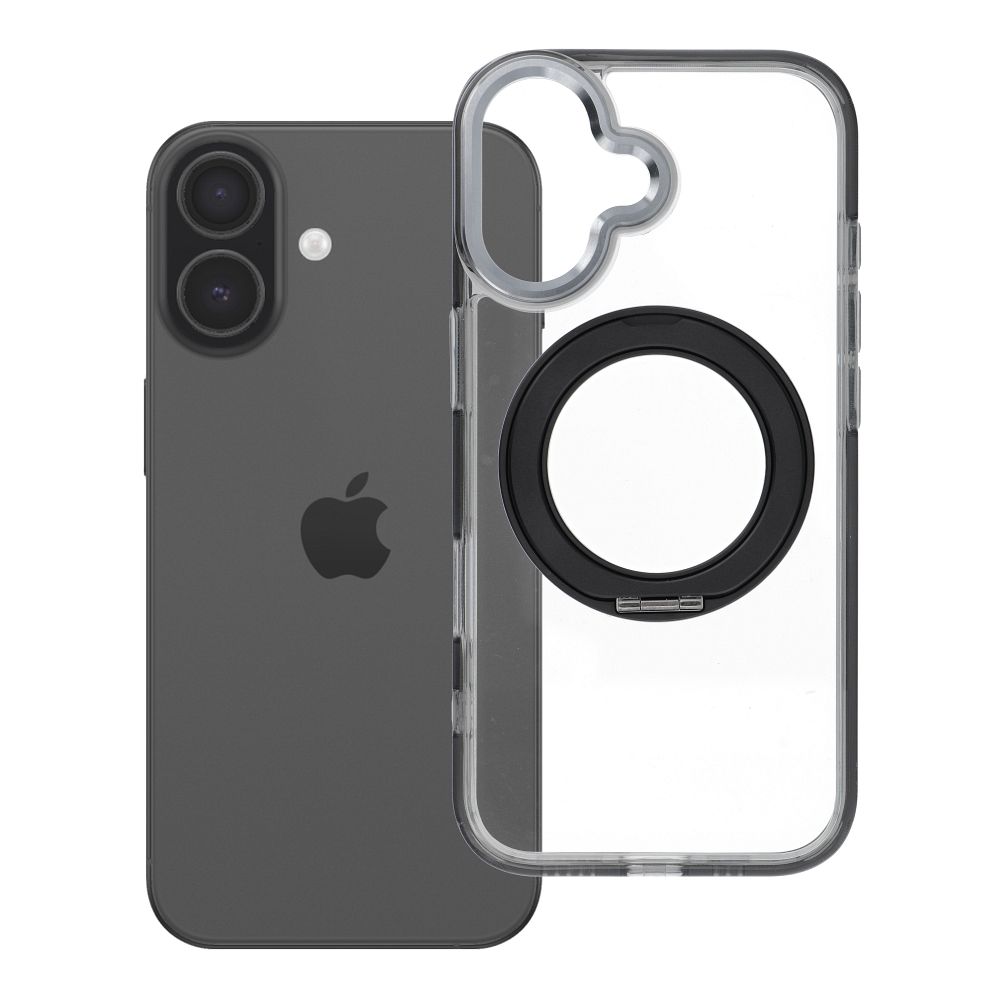 Etui na ty� MagSafe przezroczyste z podstawk� Frame Circle Stand Apple iPhone 17