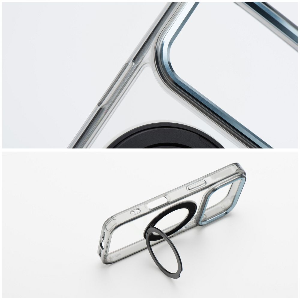 Etui na ty� MagSafe przezroczyste z podstawk� Frame Circle Stand Apple iPhone 17 / 6