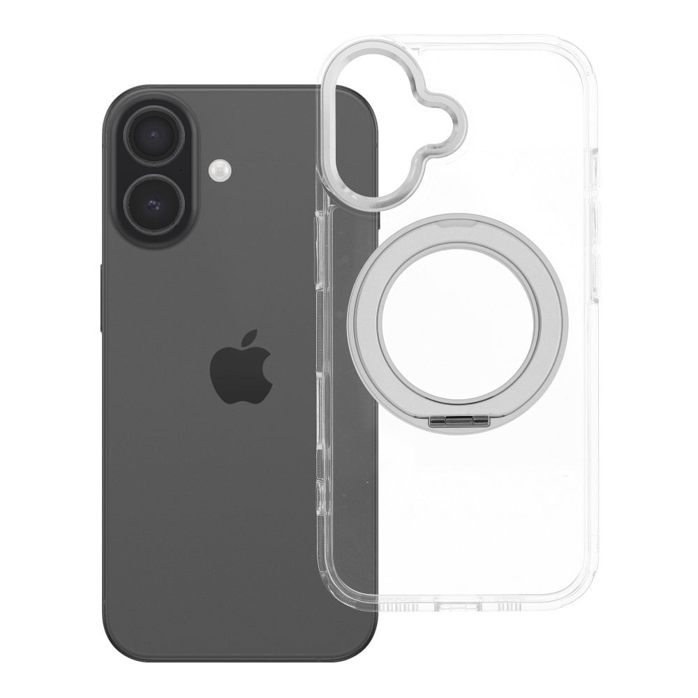 Etui na ty� MagSafe przezroczyste z podstawk� Frame Circle Stand Apple iPhone 17
