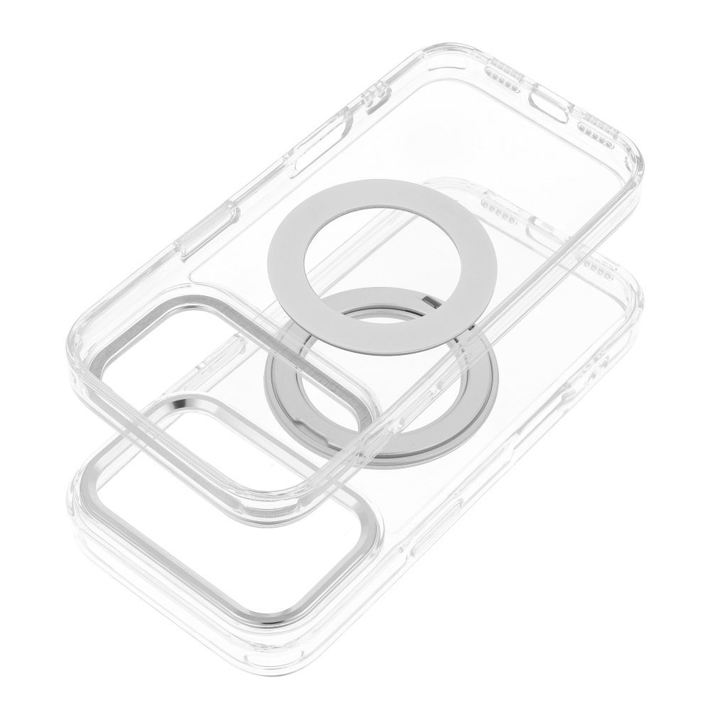 Etui na ty� MagSafe przezroczyste z podstawk� Frame Circle Stand Apple iPhone 17 / 2