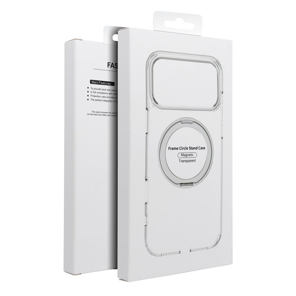 Etui na ty� MagSafe przezroczyste z podstawk� Frame Circle Stand Samsung Galaxy A17 / 8