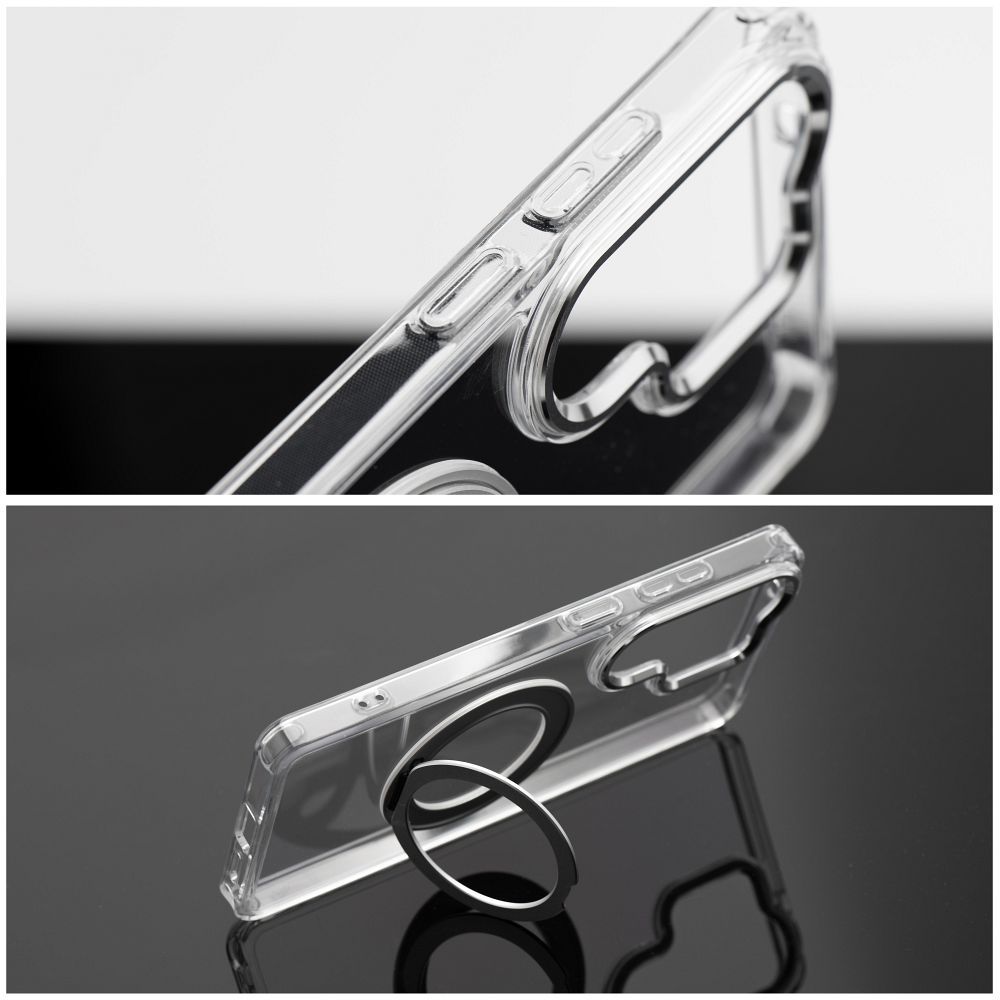 Etui na ty� MagSafe przezroczyste z podstawk� Frame Circle Stand Samsung Galaxy A27 5G / 6