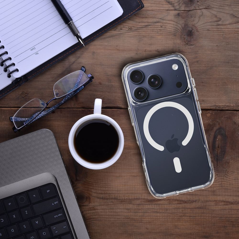 Etui na tył MagSafe silikonowe z ramką Apple iPhone 17 / 4 Etui na tył MagSafe silikonowe z ramką Apple iPhone 17 / 4
