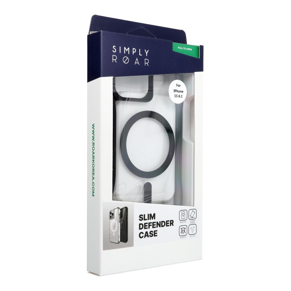 Etui na ty� MagSafe silikonowe z ramk� czarny Apple iPhone 15 / 2