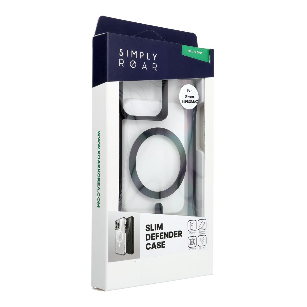 Etui na ty� MagSafe silikonowe z ramk� czarny Apple iPhone 15 Pro Max / 2