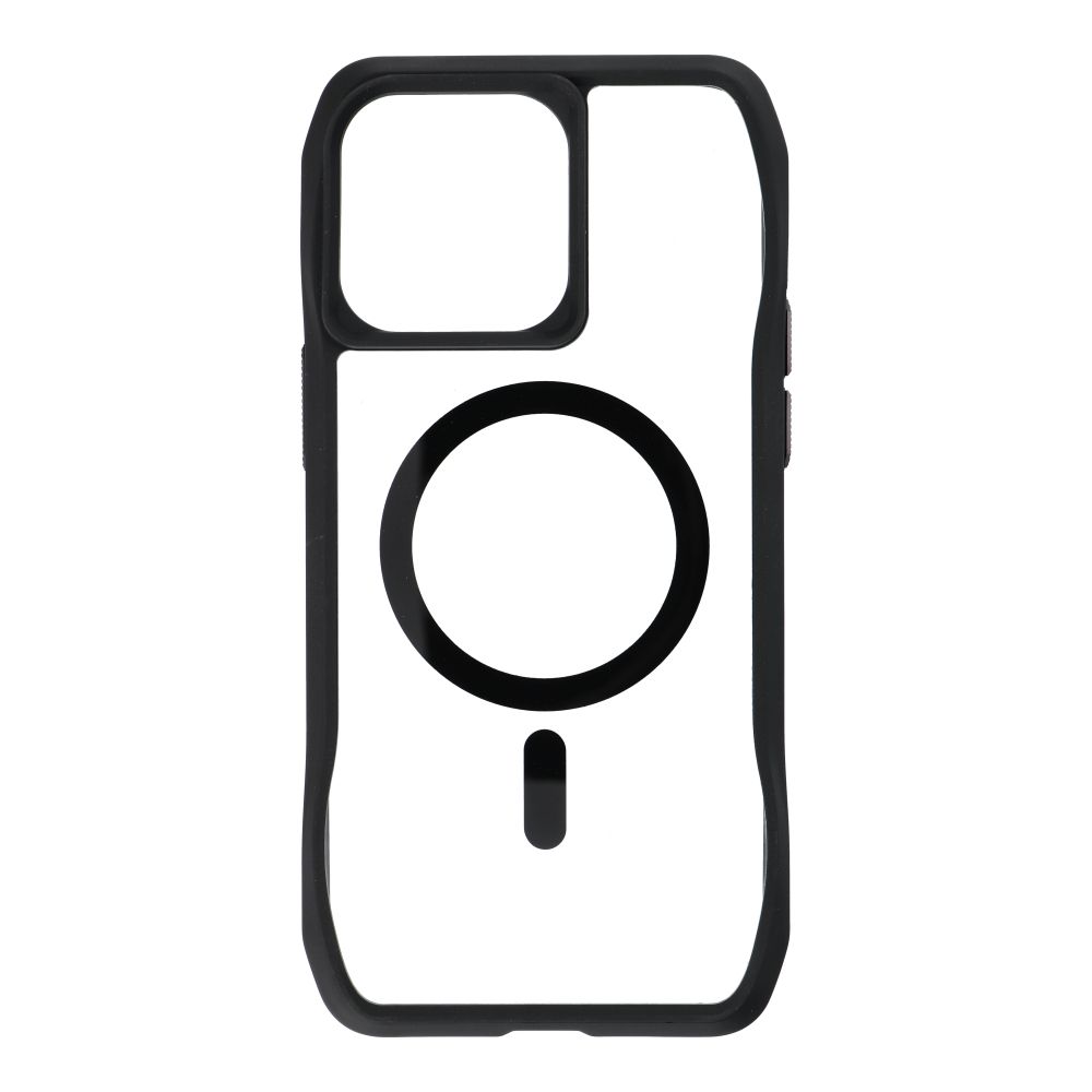 Etui na ty� MagSafe silikonowe z ramk� czarny Apple iPhone 15 Pro Max / 3