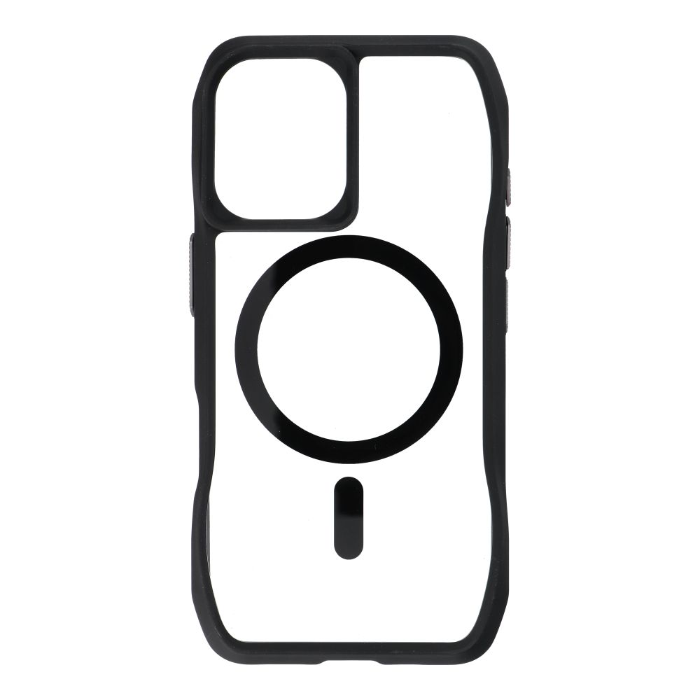 Etui na ty� MagSafe silikonowe z ramk� czarny Apple iPhone 16 / 3