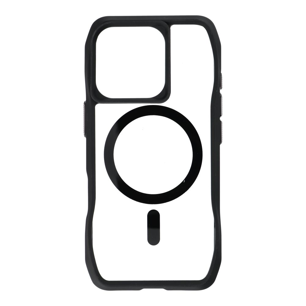 Etui na ty� MagSafe silikonowe z ramk� czarny Apple iPhone 16 Pro / 3