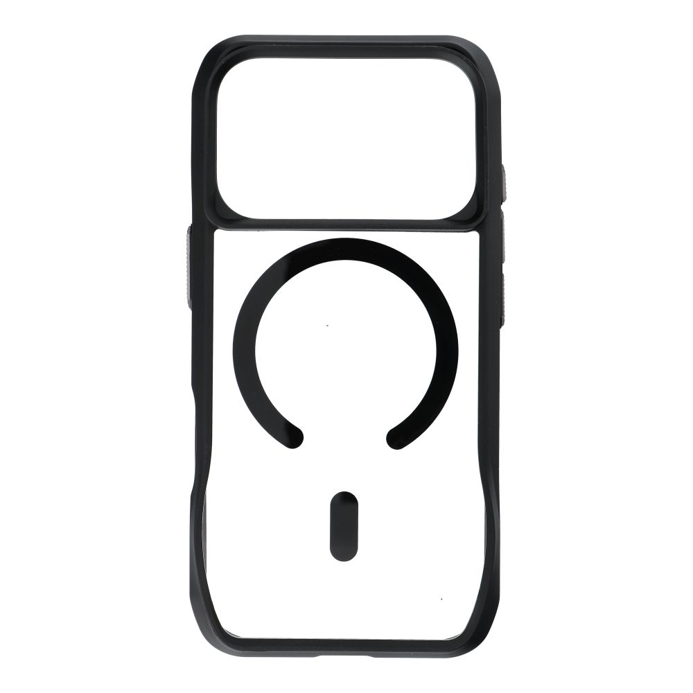 Etui na tył MagSafe silikonowe z ramką czarny Apple iPhone 17 Pro / 3 Etui na tył MagSafe silikonowe z ramką czarny Apple iPhone 17 Pro / 3