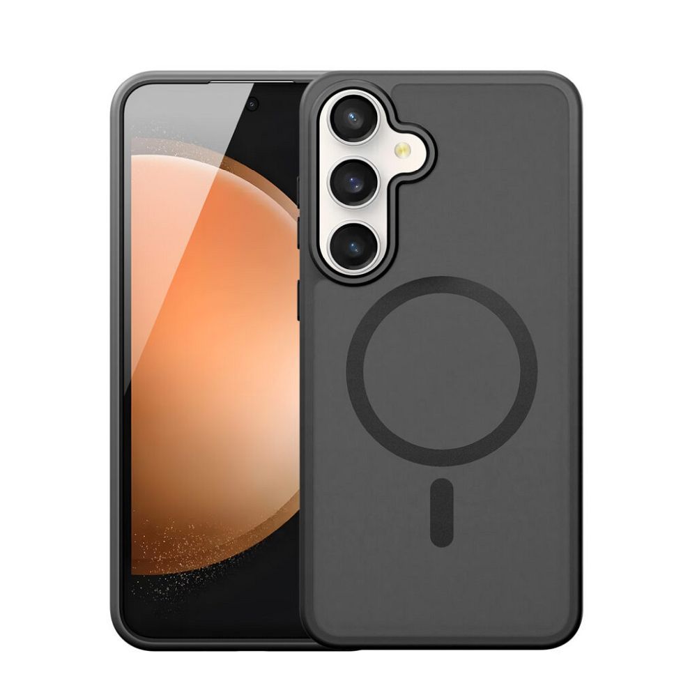 Etui na ty� MagSafe z funkcj� podstawki i ringiem czarny Samsung Galaxy S25 FE