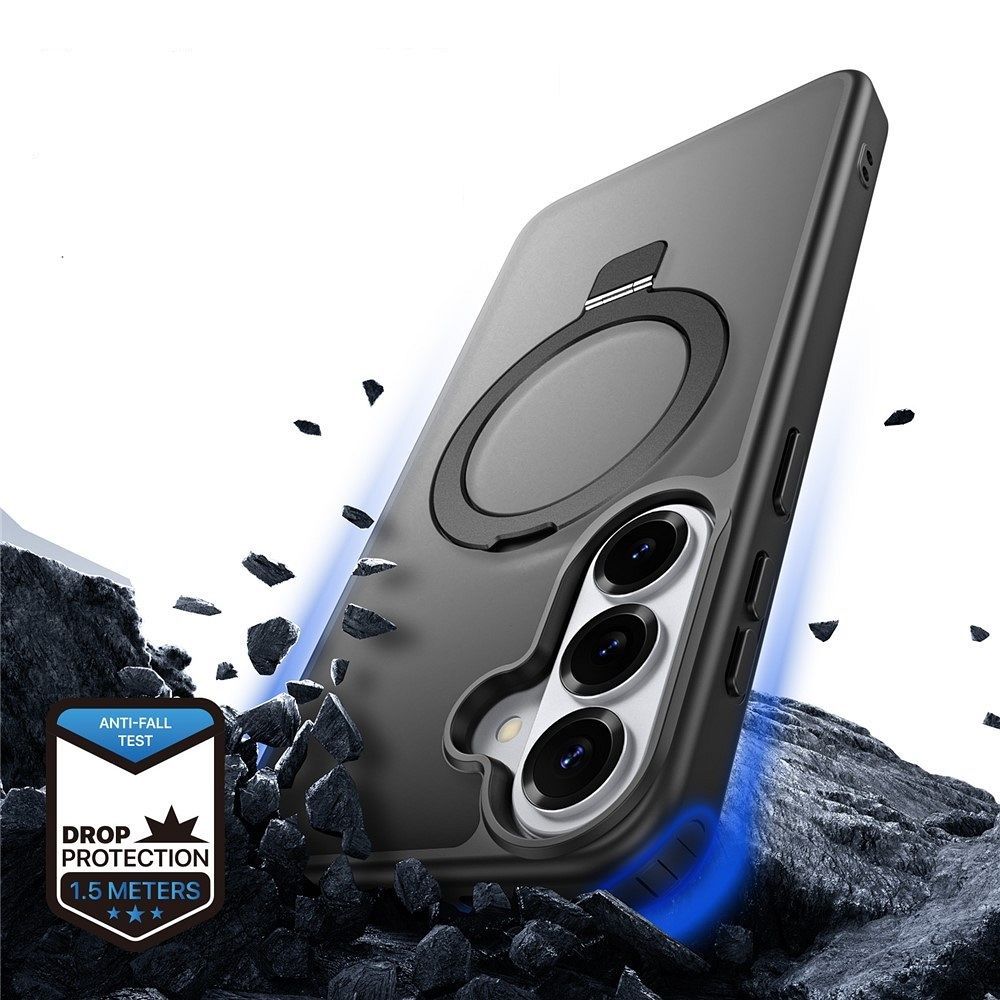 Etui na tył MagSafe z funkcją podstawki i ringiem czarny Samsung Galaxy S26 / 7 Etui na tył MagSafe z funkcją podstawki i ringiem czarny Samsung Galaxy S26 / 7