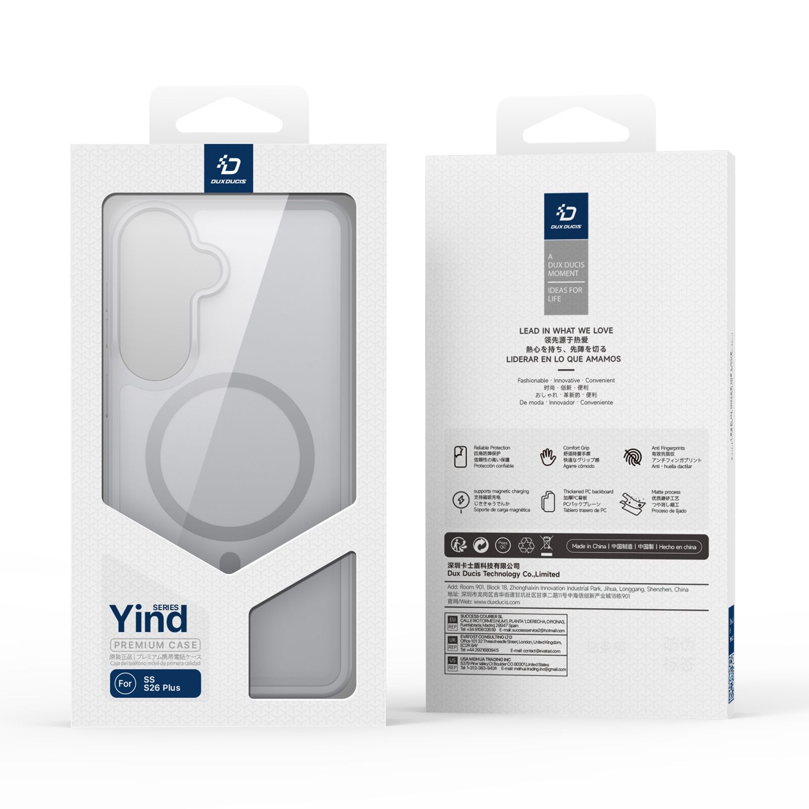 Etui na ty� MagSafe z funkcj� podstawki i ringiem szary Samsung Galaxy S26 Plus / 3