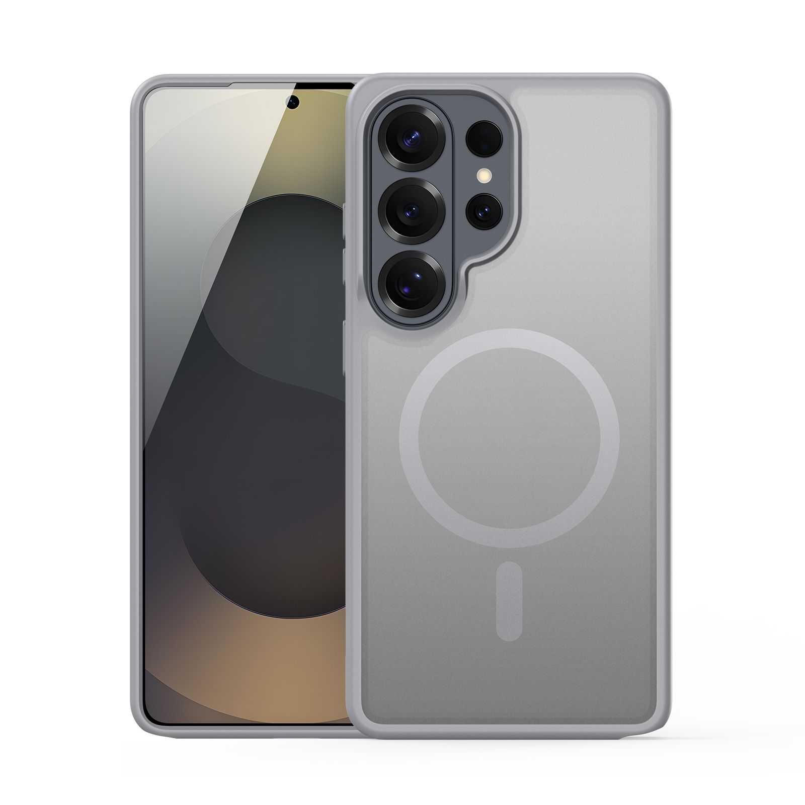 Etui na tył MagSafe z funkcją podstawki i ringiem szary Samsung Galaxy S26 Ultra Etui na tył MagSafe z funkcją podstawki i ringiem szary Samsung Galaxy S26 Ultra