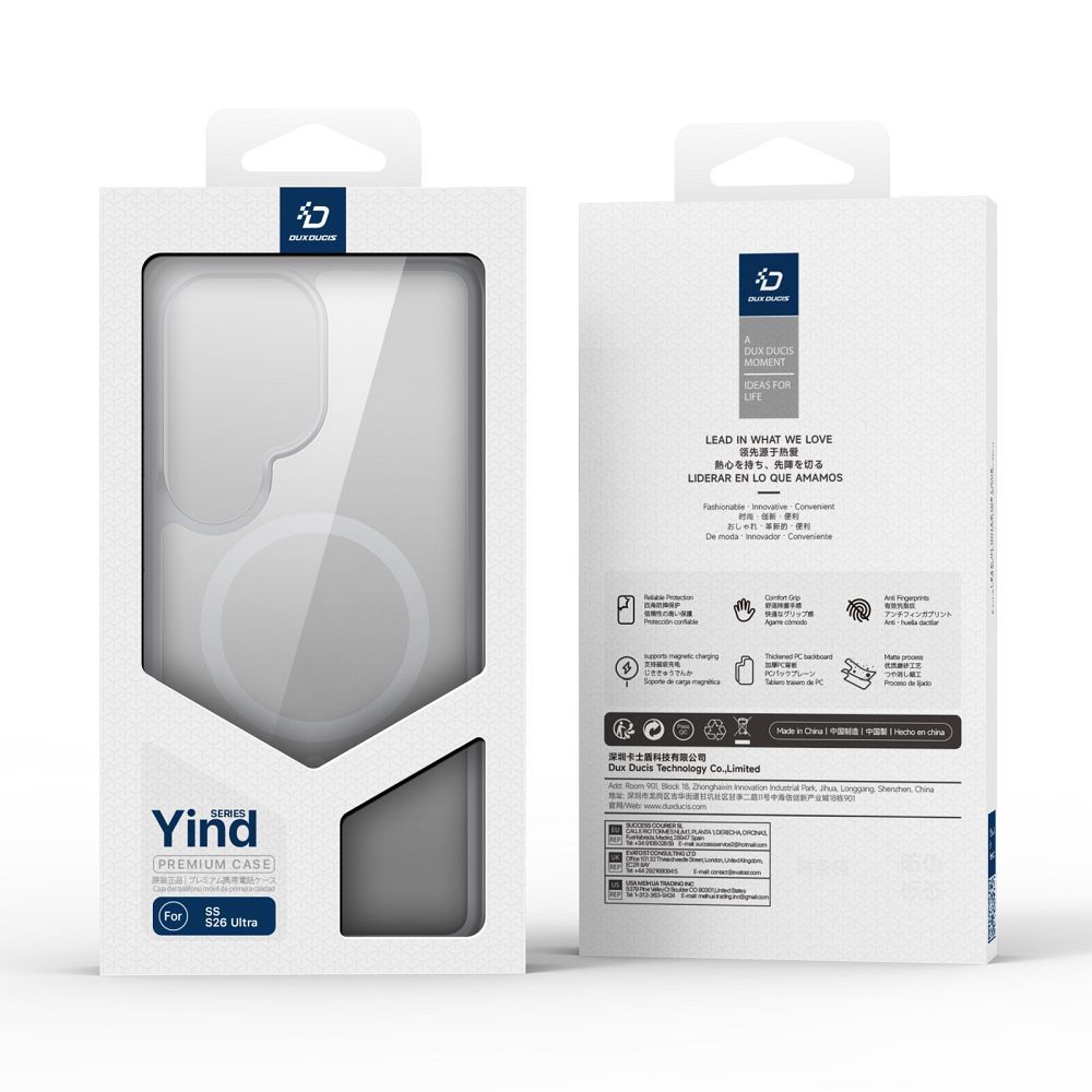 Etui na tył MagSafe z funkcją podstawki i ringiem szary Samsung Galaxy S26 Ultra / 7 Etui na tył MagSafe z funkcją podstawki i ringiem szary Samsung Galaxy S26 Ultra / 7