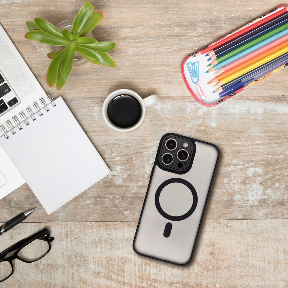 Etui na tył MagSafe z osłoną aparatu czarny Apple iPhone 12 Mini / 4 Etui na tył MagSafe z osłoną aparatu czarny Apple iPhone 12 Mini / 4