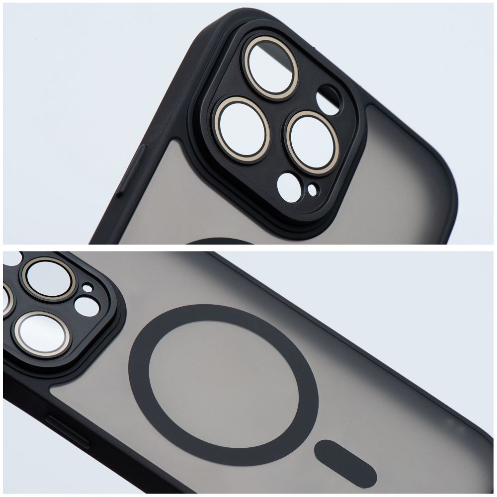 Etui na tył MagSafe z osłoną aparatu czarny Apple iPhone 12 / 8 Etui na tył MagSafe z osłoną aparatu czarny Apple iPhone 12 / 8