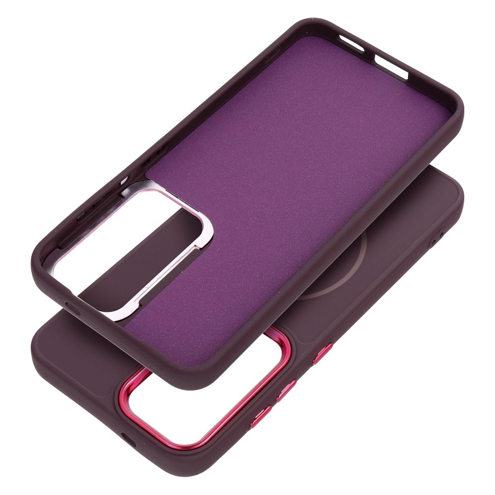 Etui na ty� MagSafe z os�on� aparatu silikonowe Frame Mag Cover Samsung Galaxy A27 5G / 2
