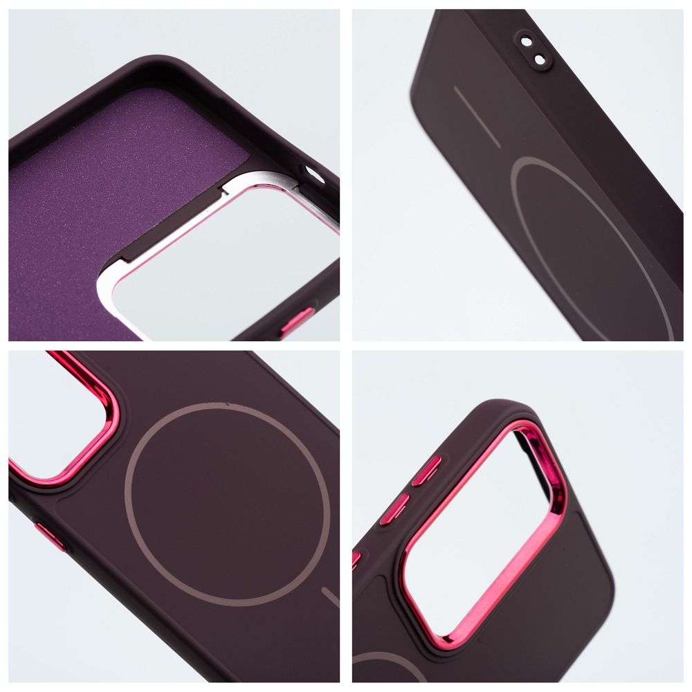 Etui na ty� MagSafe z os�on� aparatu silikonowe Frame Mag Cover Samsung Galaxy A27 5G / 3