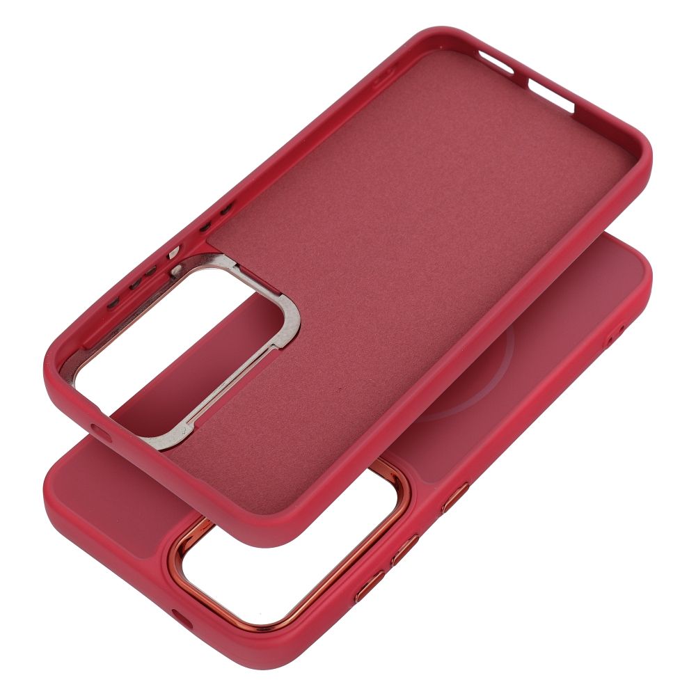 Etui na ty� MagSafe z os�on� aparatu silikonowe Frame Mag Cover Samsung Galaxy A27 5G / 2
