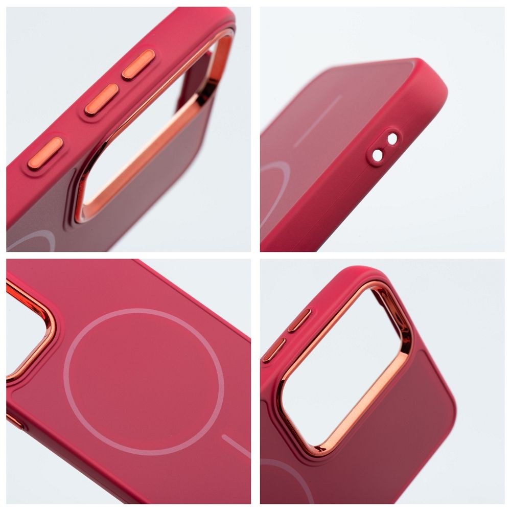 Etui na ty� MagSafe z os�on� aparatu silikonowe Frame Mag Cover Samsung Galaxy A27 5G / 4