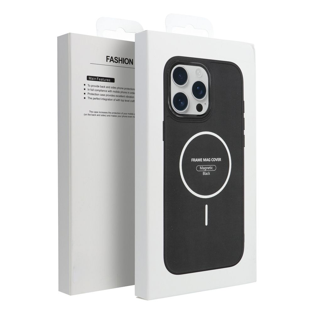 Etui na ty� MagSafe z os�on� aparatu silikonowe Frame Mag Cover Samsung Galaxy A27 5G / 5