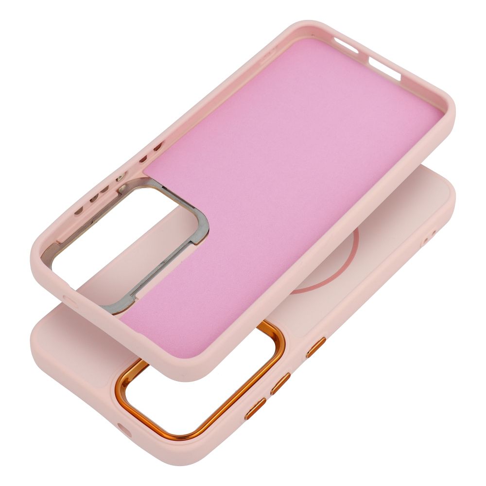 Etui na ty� MagSafe z os�on� aparatu silikonowe Frame Mag Cover Samsung Galaxy A27 5G / 2