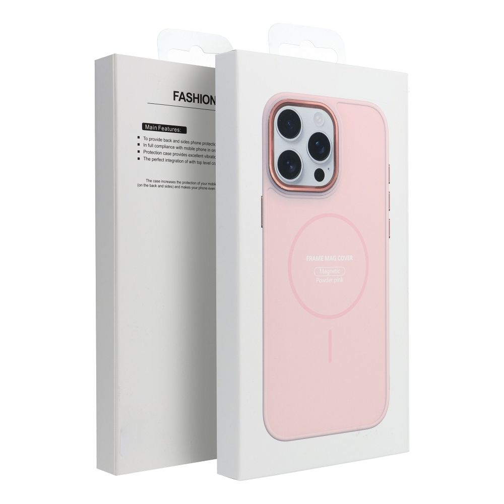 Etui na ty� MagSafe z os�on� aparatu silikonowe Frame Mag Cover Samsung Galaxy A27 5G / 5