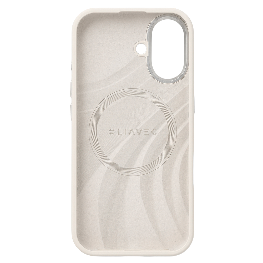 Etui na tył MagSafe z osłoną aparatu silikonowe Liavec Silky beżowy Apple iPhone 17 / 4 Etui na tył MagSafe z osłoną aparatu silikonowe Liavec Silky beżowy Apple iPhone 17 / 4