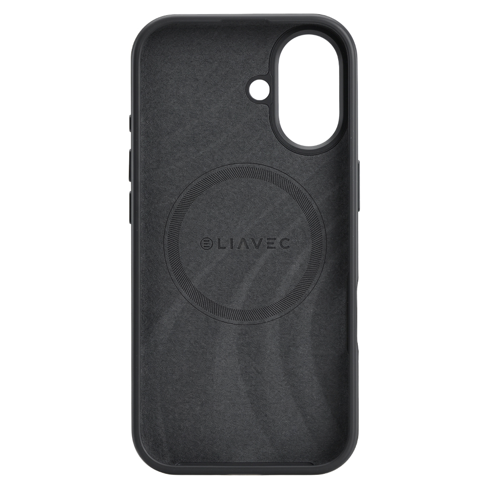 Etui na tył MagSafe z osłoną aparatu silikonowe Liavec Silky czarny Apple iPhone 17 / 4 Etui na tył MagSafe z osłoną aparatu silikonowe Liavec Silky czarny Apple iPhone 17 / 4